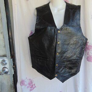 Mens Leather Vest